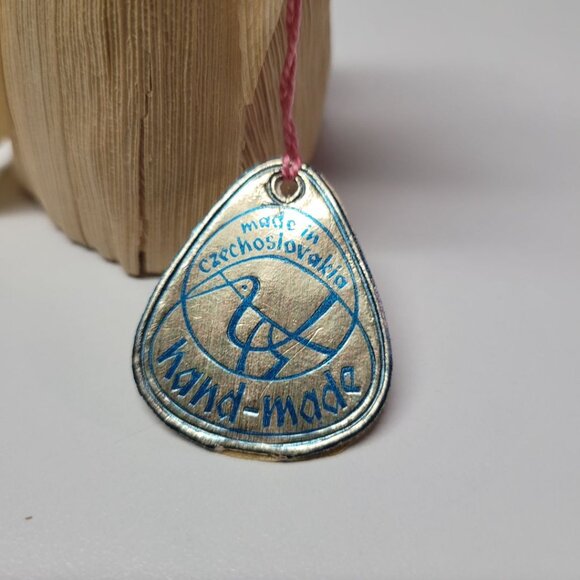 Husk Doll Czechoslovakia Art 5 Inch Fan Braid Woman 1970s Tourist Souvenirs - Picture 5 of 10